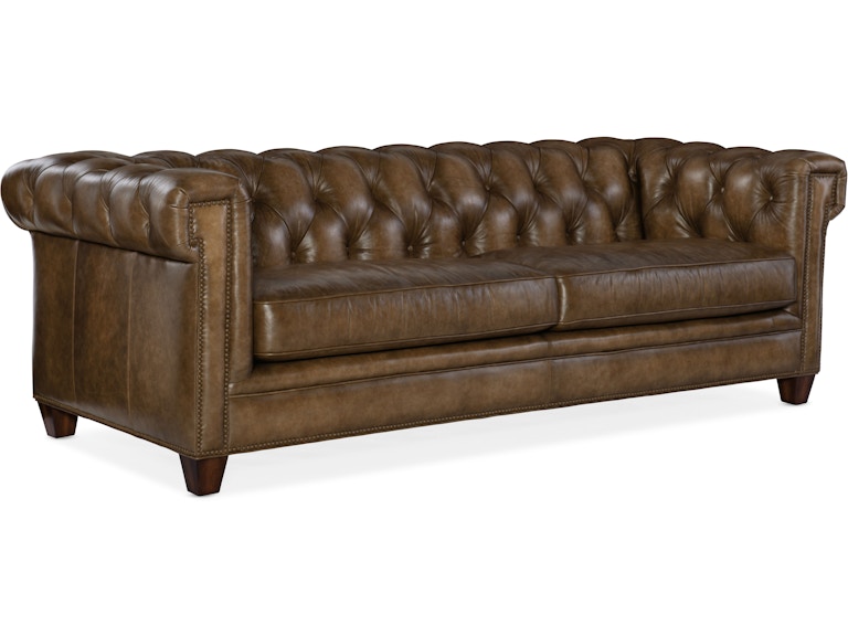 Hooker Furniture Living Room Chester Tufted Stationary Sofa SS195-03-083 at Norwood Furniture