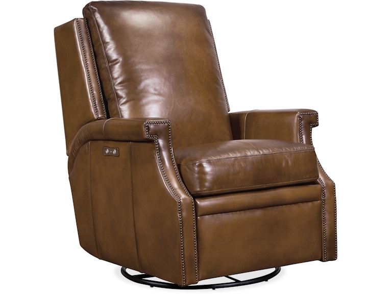 Hooker Furniture Living Room Collin PWR Swivel Glider Recliner RC379-PSWGL-083 at Norwood Furniture