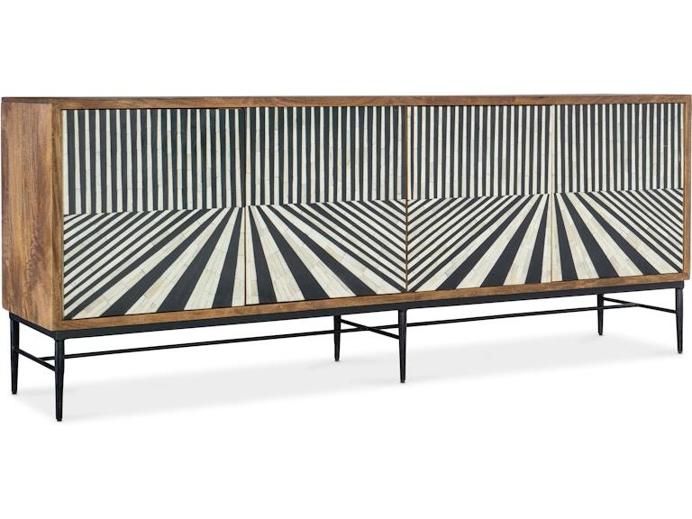 Hooker Furniture Living Room Commerce and Market Linear Perspective Credenza 7228-85080-85 at Norwood Furniture