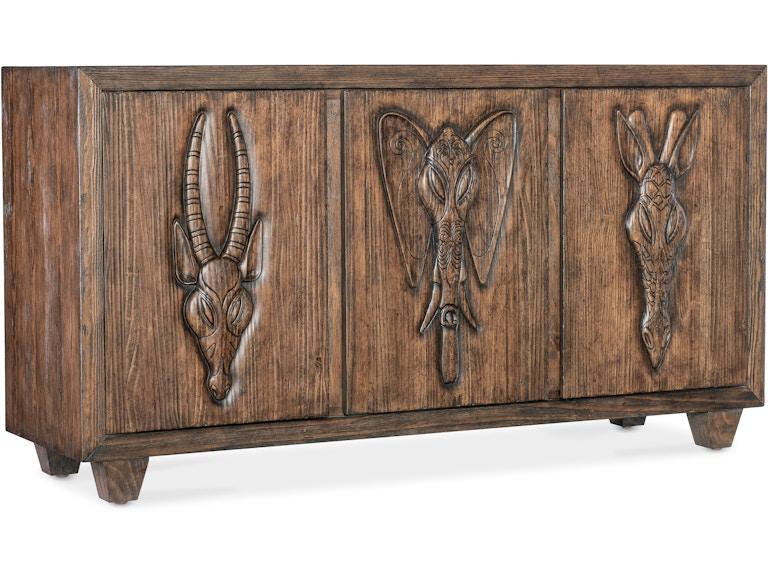 Hooker Furniture Living Room Commerce & Market Safari Credenza 7228-85099-85 at Norwood Furniture