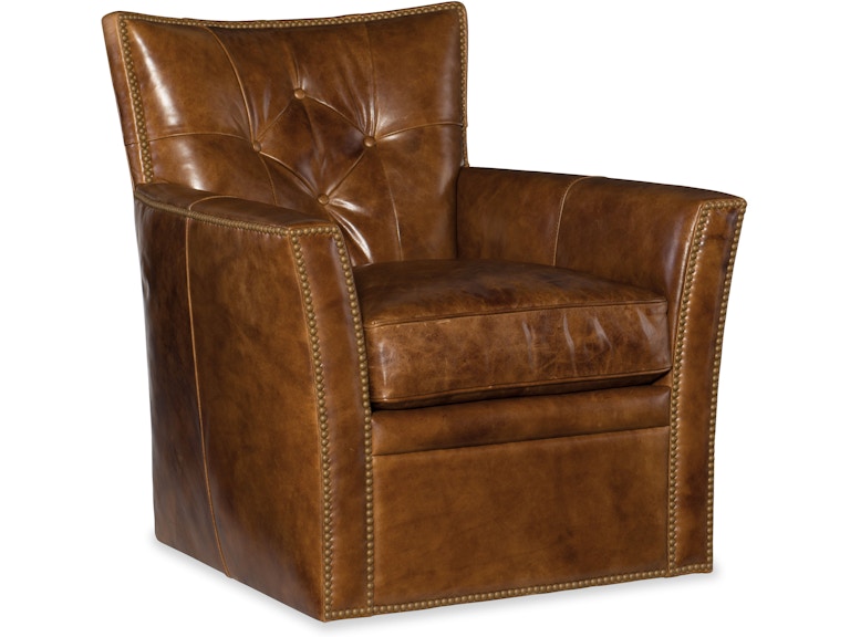 Hooker Furniture Living Room Conner Swivel Club Chair CC503-SW-087 at Norwood Furniture