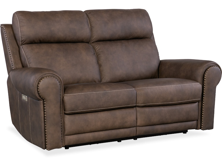 Hooker Furniture Living Room Duncan Power Loveseat w/Power Headrest & Lumbar SS635-PHZL2-088 at Norwood Furniture