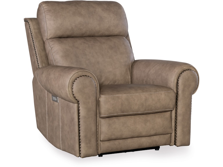 Hooker Furniture Living Room Duncan Power Recliner w/Power Headrest & Lumbar SS635-PHZL1-082 at Norwood Furniture
