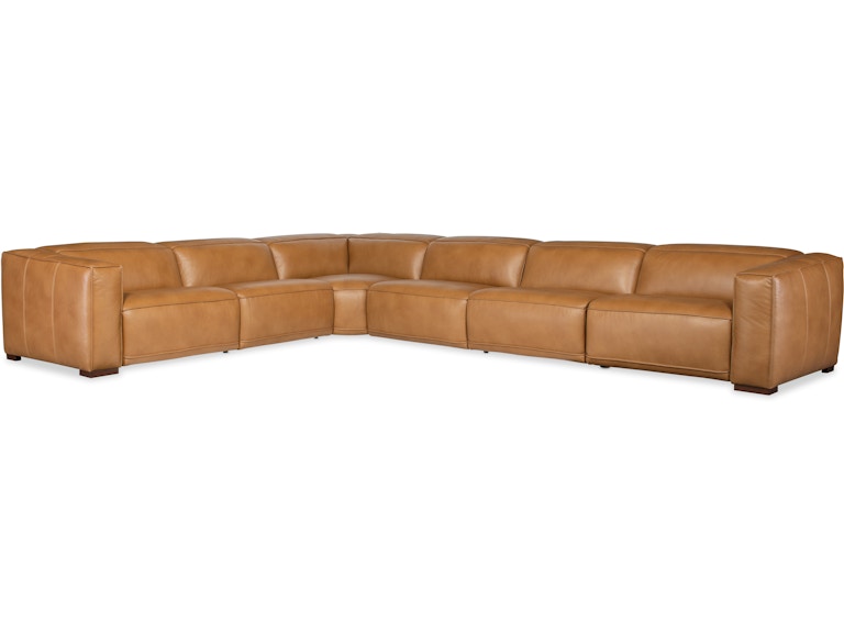 Hooker Furniture Living Room Fresco 6 Seat Sectional 4-PWR SS404-6PC4-080 at Norwood Furniture