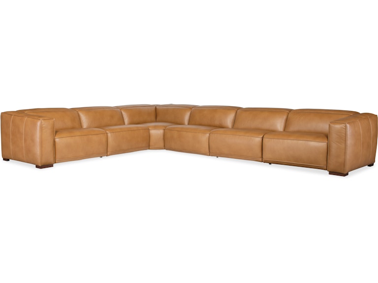 Hooker Furniture Living Room Fresco 6 Seat Sectional 3-PWR SS404-6PC3-080 at Norwood Furniture