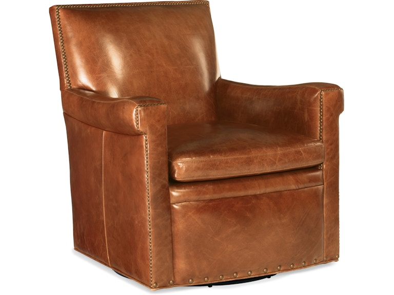Hooker Furniture Living Room Jilian Swivel Club Chair CC419-SW-085 at Norwood Furniture