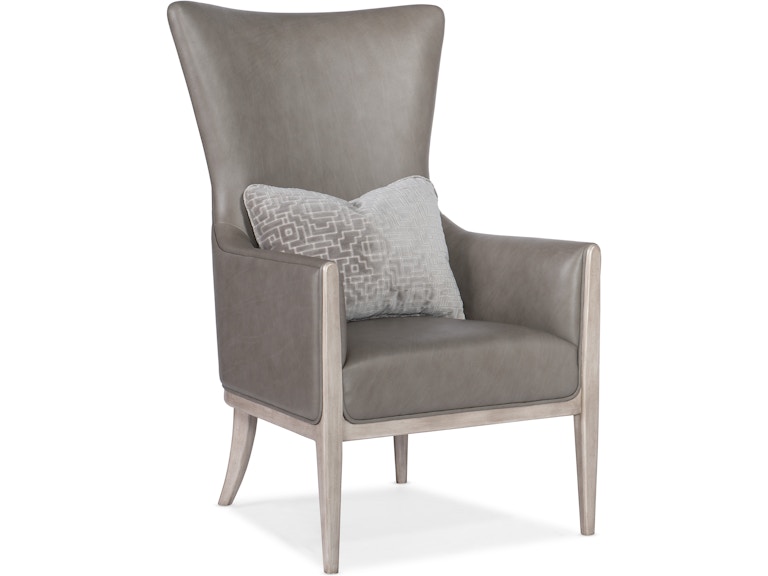 Hooker Furniture Living Room Kyndall Club Chair with Accent Pillow CC903-092 at Norwood Furniture