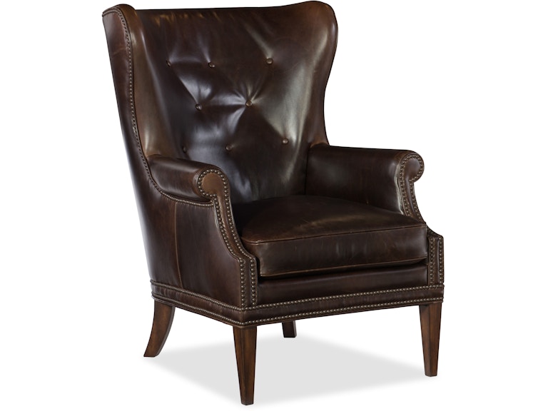 Hooker Furniture Living Room Maya Wing Club Chair CC513-089 at Norwood Furniture