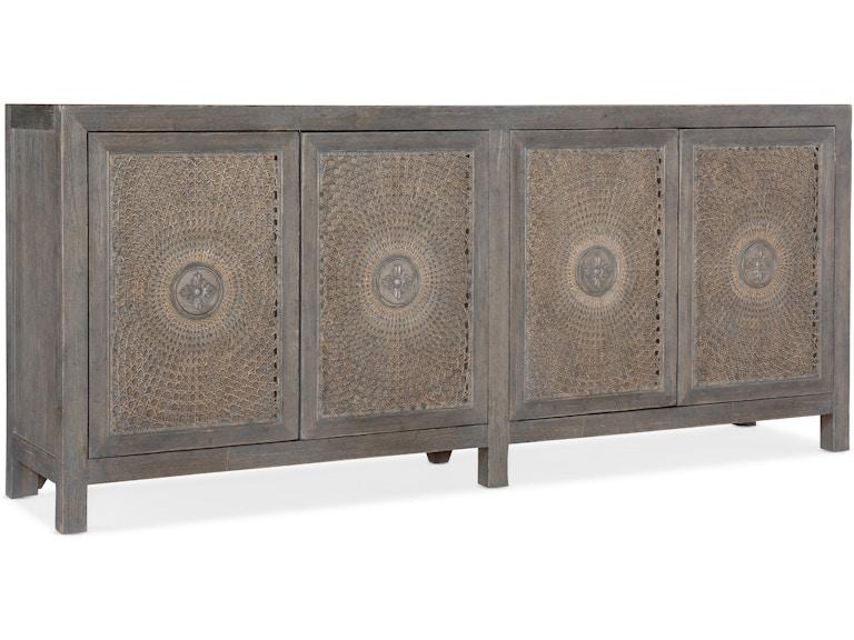 Hooker Furniture Living Room Melange Emmett Entertainment Console 628-85598-80 at Norwood Furniture