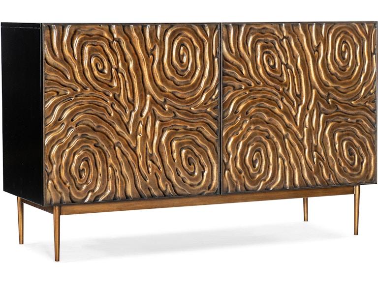 Hooker Furniture Living Room Melange Fingerprints Two Door Credenza 628-50216-15 at Norwood Furniture