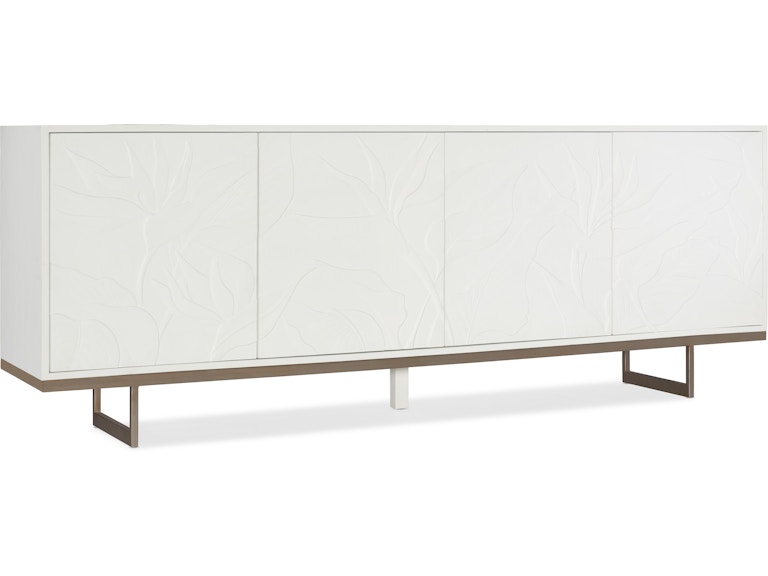 Hooker Furniture Living Room Melange Passerine Four Door Credenza 628-85631-02 at Norwood Furniture