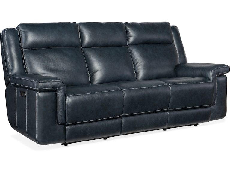 Hooker Furniture Living Room Montel Lay Flat Power Sofa with Power Headrest & Lumbar SS705-PHL3-047 at Norwood Furniture