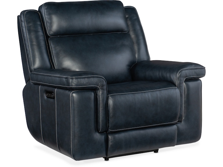 Hooker Furniture Living Room Montel Lay Flat Power Recliner with Power Headrest & Lumbar SS705-PHL1-047 at Norwood Furniture