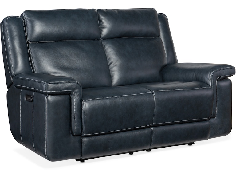 Hooker Furniture Living Room Montel Lay Flat Power Loveseat with Power Headrest & Lumbar SS705-PHL2-047 at Norwood Furniture