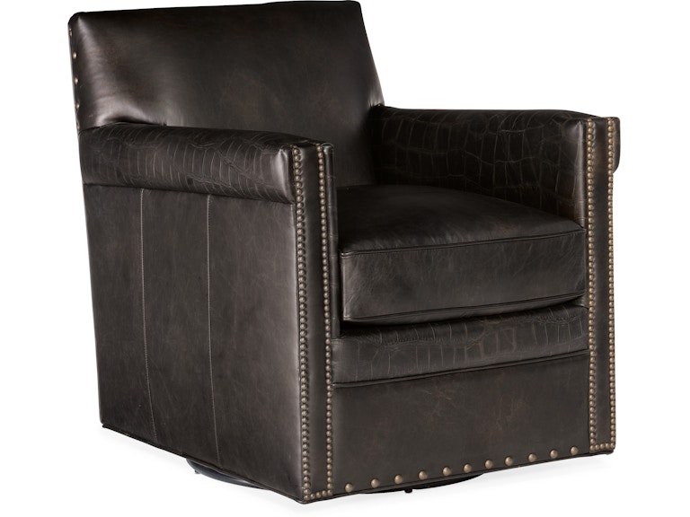 Hooker Furniture Living Room Potter Swivel Club Chair CC719-SW-089 at Norwood Furniture