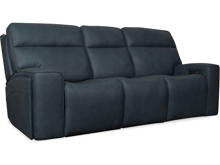 Hooker Furniture Living Room Riverton Power Sofa with Power Headrest and Lumbar SS708-PHL3-048 at Norwood Furniture
