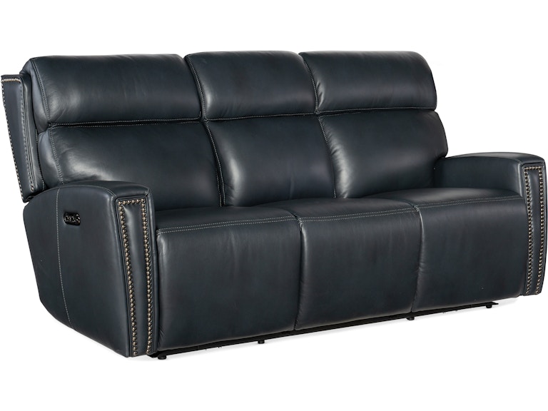 Hooker Furniture Living Room Ruthe ZeroG Power Sofa w/PH & Hidden Console SS704-PHZ3C-049 at Norwood Furniture