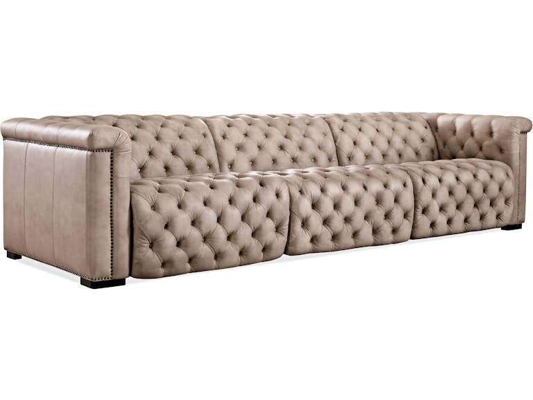 Hooker Furniture Living Room Savion Grandier Power Recliner Sofa w/ Power Headrest SS434-GP3-082 at Norwood Furniture