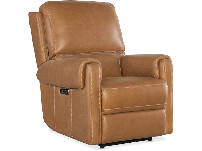 Hooker Furniture Living Room Somers Power Recliner w/Power Headrest SS718-PHZ1-080 at Norwood Furniture