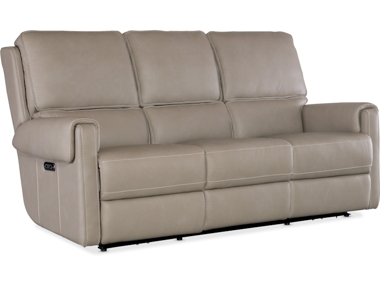 Hooker Furniture Living Room Somers Power Sofa w/Power Headrest SS718-PHZ3-090 at Norwood Furniture