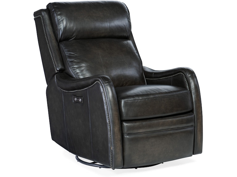 Hooker Furniture Living Room Stark PWR Swivel Glider Recliner RC234-PSWGL-089 at Norwood Furniture
