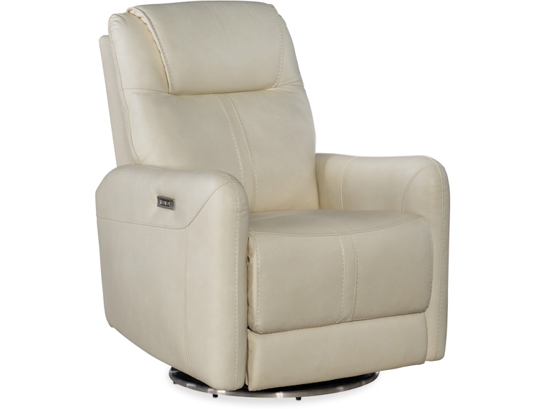 Hooker Furniture Living Room Steffen Swivel Power Recliner with Power Headrest RC601-PHSZ-003 at Norwood Furniture