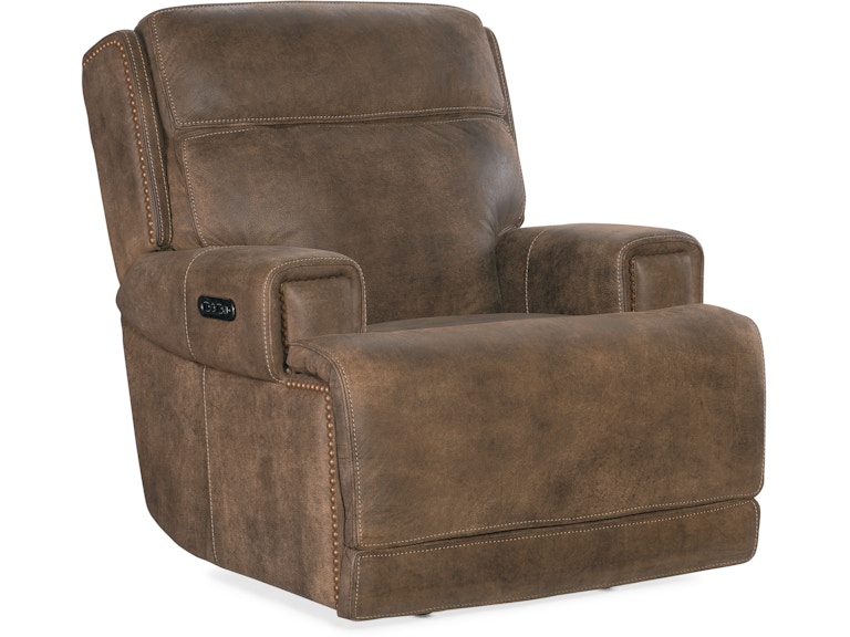 Hooker Furniture Living Room Wheeler Power Recliner with Power Headrest SS762-PHZ1-085 at Norwood Furniture