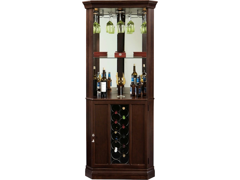 Howard Miller Bar and Game Room Piedmont III Corner Wine Cabinet 690007 at Norwood Furniture
