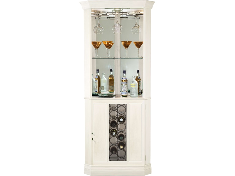 Howard Miller Bar and Game Room Piedmont V Corner Wine Cabinet 690046 at Norwood Furniture