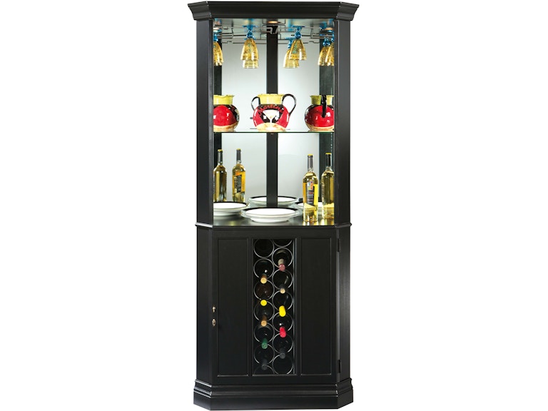 Howard Miller Bar and Game Room Piedmont VII Corner Wine Cabinet 690048 at Norwood Furniture
