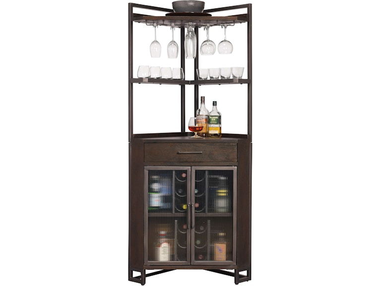 Howard Miller Bar and Game Room Studio Corner III Wine and Bar Cabinet 695363 at Norwood Furniture
