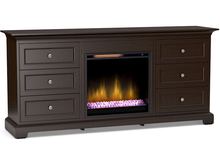 Howard Miller Home Entertainment 69" - 72" Fireplace Console F7F at Norwood Furniture