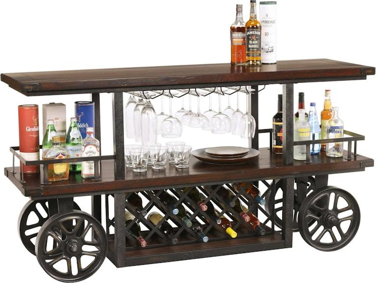Howard Miller Living Room Bart Wine and Bar Cart 695378 at Norwood Furniture