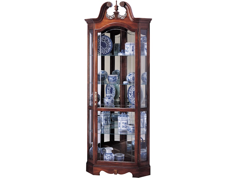Howard Miller Living Room Berkshire Corner Curio Cabinet 680205 at Norwood Furniture