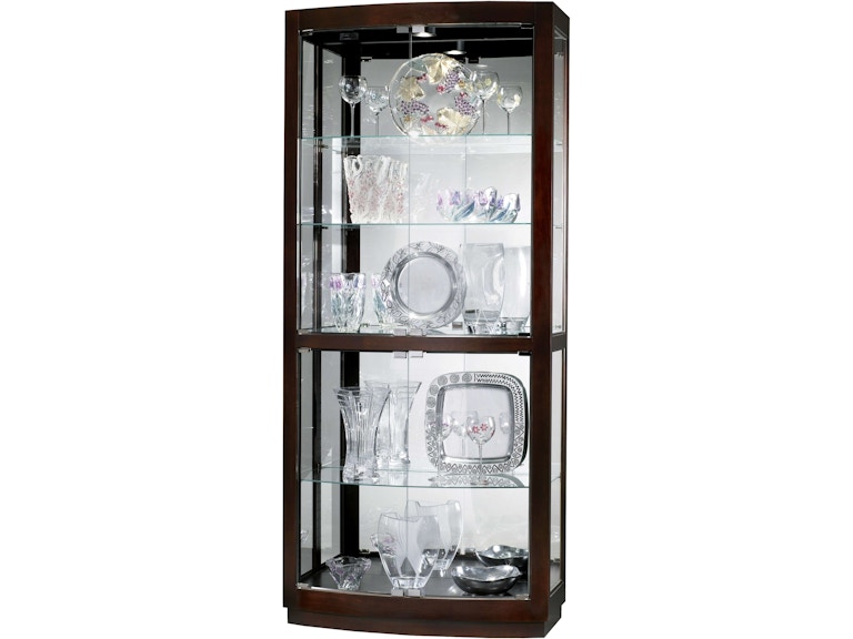 Howard Miller Living Room Bradington Curio Cabinet 680395 at Norwood Furniture