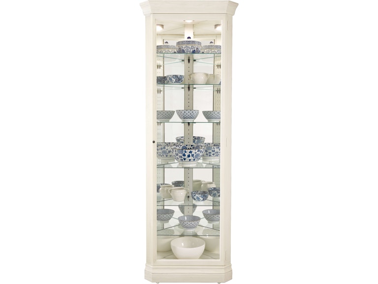 Howard Miller Living Room Delia II Corner Curio Cabinet 680642 at Norwood Furniture