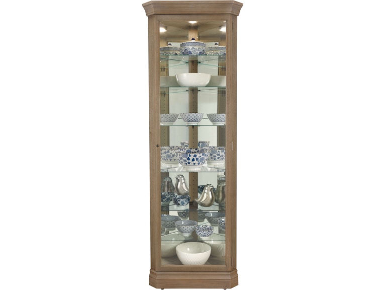Howard Miller Living Room Delia III Corner Curio Cabinet 680643 at Norwood Furniture