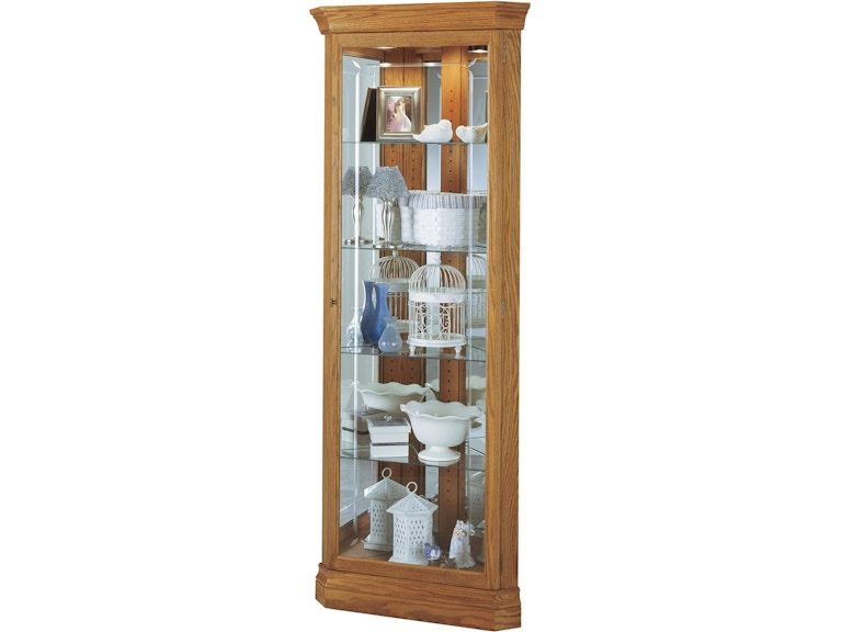 Howard Miller Living Room Hammond Corner Curio Cabinet 680347 at Norwood Furniture