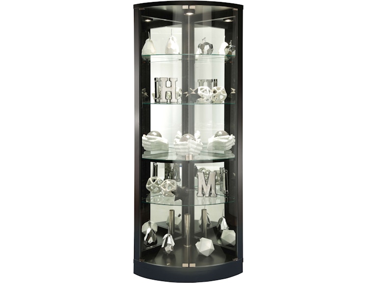 Howard Miller Living Room Jaime Corner Curio Cabinet 680609 at Norwood Furniture