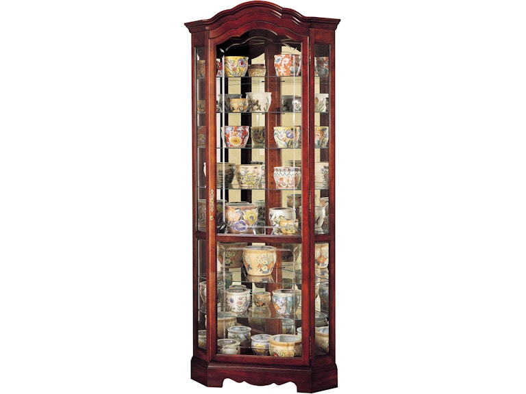 Howard Miller Living Room Jamestown Corner Curio Cabinet 680249 at Norwood Furniture