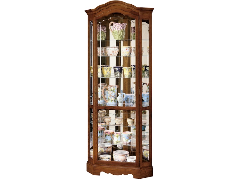 Howard Miller Living Room Jamestown II Corner Curio Cabinet 680250 at Norwood Furniture