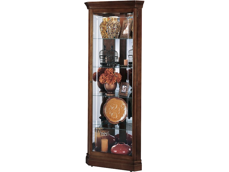 Howard Miller Living Room Jennings Corner Curio Cabinet 680346 at Norwood Furniture