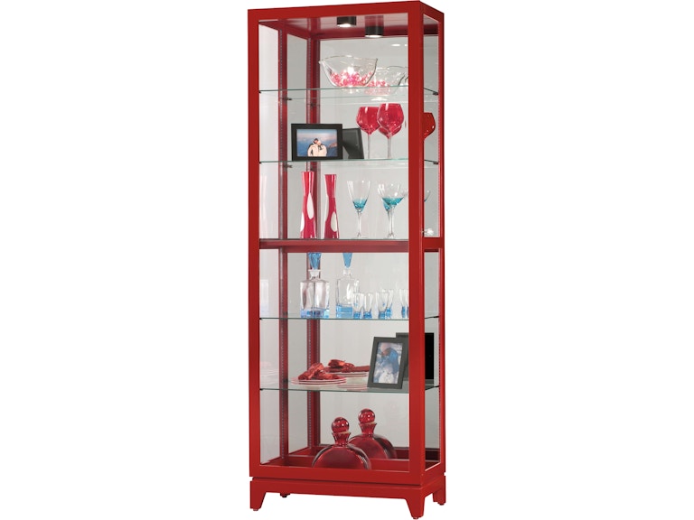 Howard Miller Living Room Luke V Curio Cabinet 680630 at Norwood Furniture