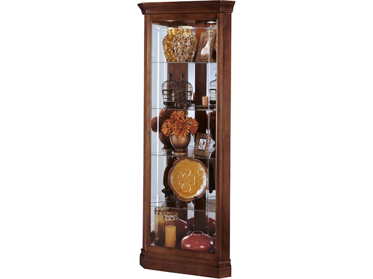 Howard Miller Living Room Lynwood Corner Curio Cabinet 680345 at Norwood Furniture