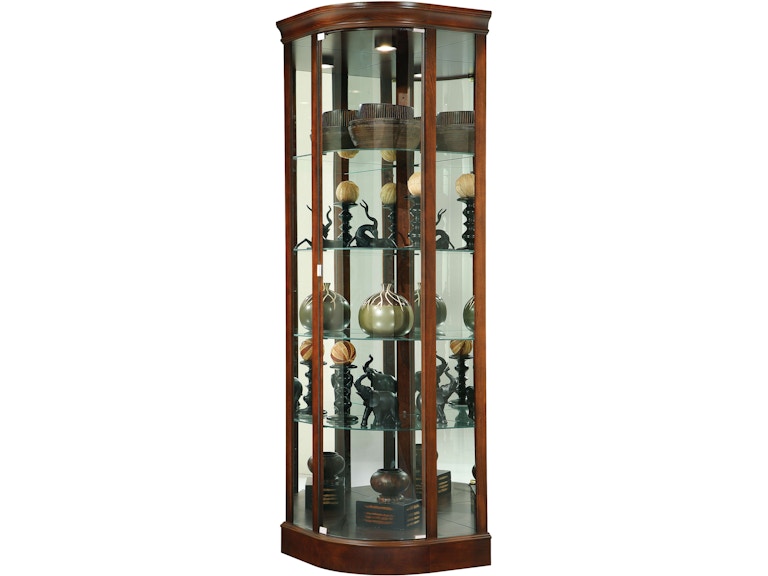 Howard Miller Living Room Marlowe Corner Curio Cabinet 680529 at Norwood Furniture
