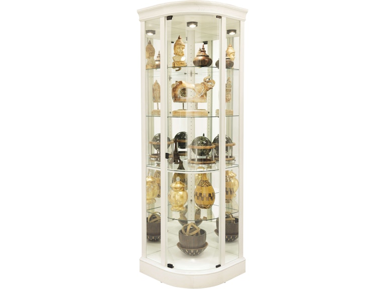 Howard Miller Living Room Marlowe IV Corner Curio Cabinet 680665 at Norwood Furniture