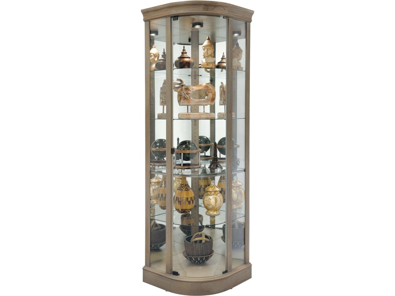 Howard Miller Living Room Marlowe V Corner Curio Cabinet 680666 at Norwood Furniture