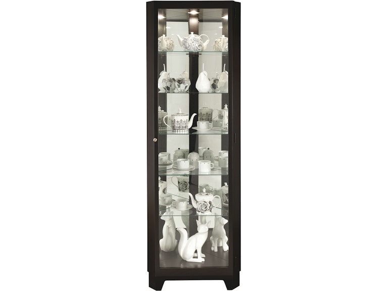Howard Miller Living Room Melissa IV Corner Curio Cabinet 680631 at Norwood Furniture