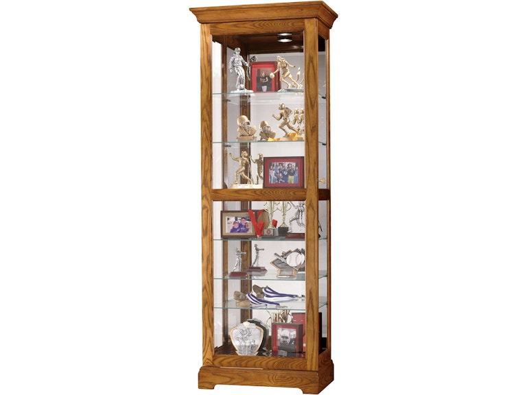 Howard Miller Living Room Moorland Curio Cabinet 680471 at Norwood Furniture