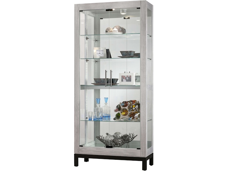 Howard Miller Living Room Quinn II Curio Cabinet 680599 at Norwood Furniture